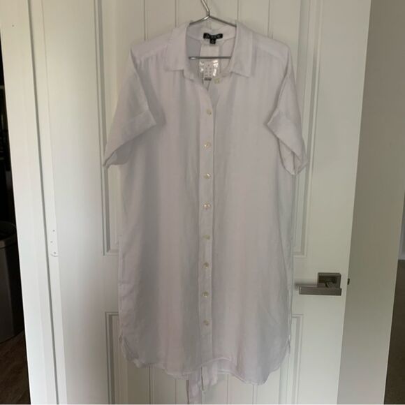 J Crew Linen Dress M - Picture 4 of 10